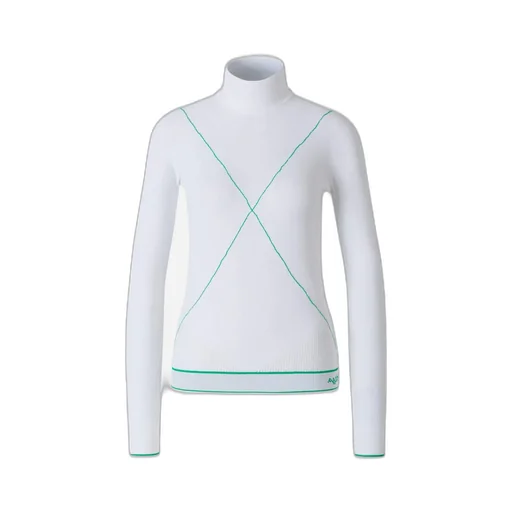 Turtleneck Contrast Stitched Jumper