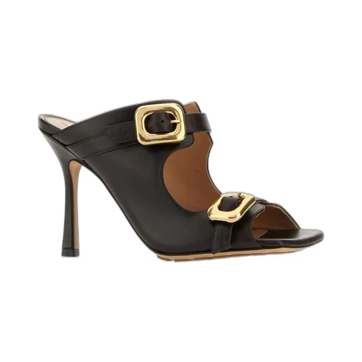 Strapped Buckle Heel Sandals