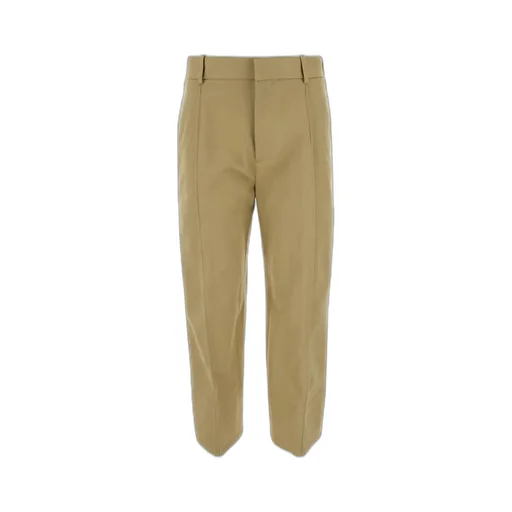Cropped Straight Leg Trousers