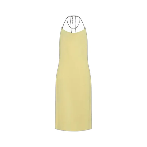 Chain Detailed Midi Dress