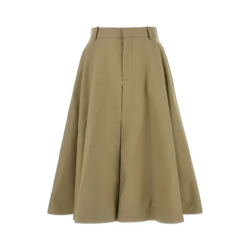 Twill A-Line Skirt