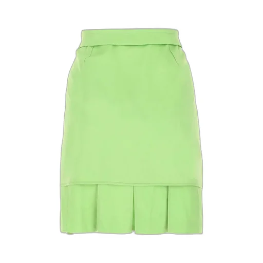 Pleated Hem Mini Skirt