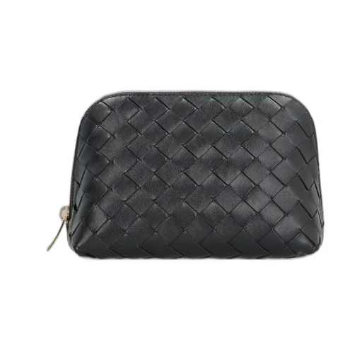Intrecciato Medium Half-Moon Beauty Pouch