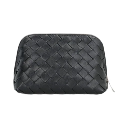 Intrecciato Medium Half-Moon Beauty Pouch