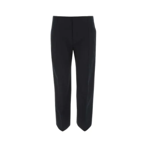 Cropped Straight-Leg Trousers