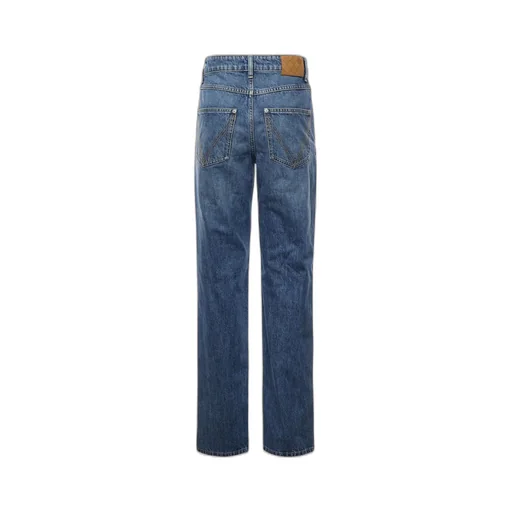 Mid-Rise Boyfriend Leg Jeans