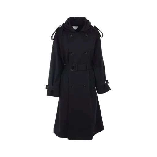 Double-Breasted Belted Trench Coat
