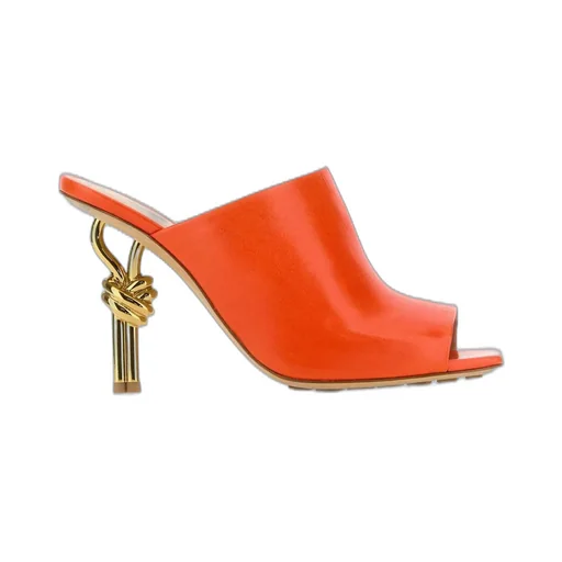 Knot Detailed Open Toe Mules