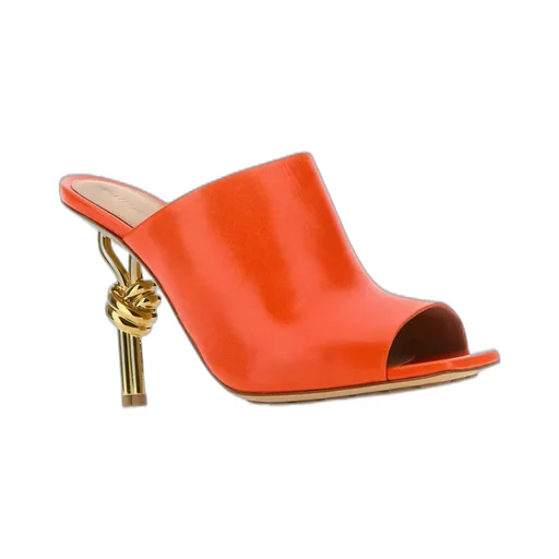 Knot Detailed Open Toe Mules