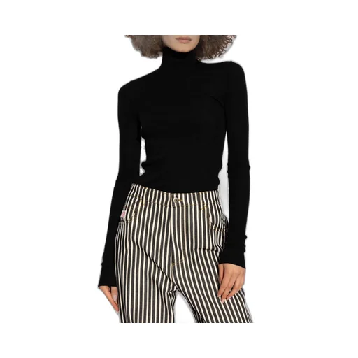 Ribbed High Neck Sweater