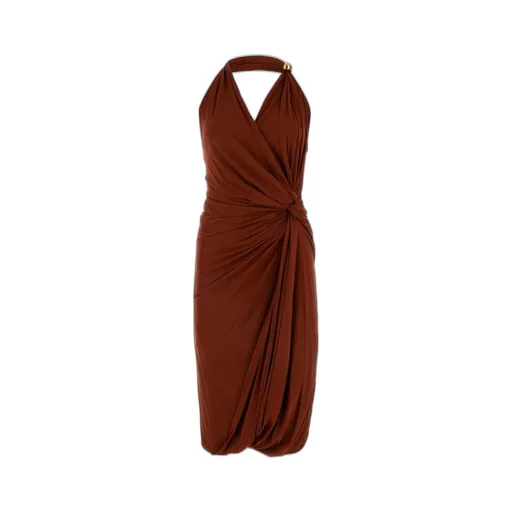 Drop Ring Detailed Midi Dress