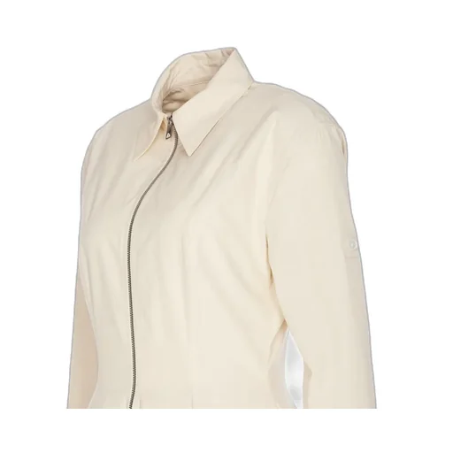 Pleated Poplin Shirt Dress