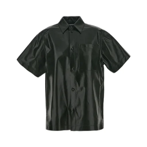 Buttoned Leather Shirt