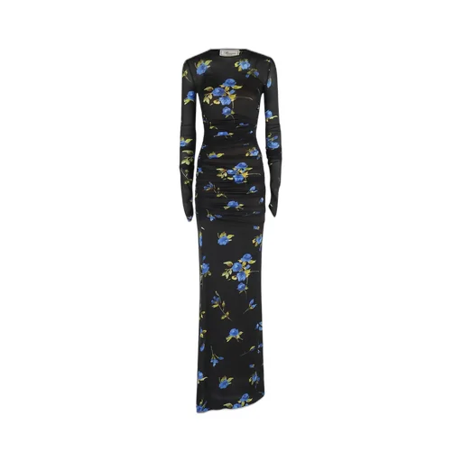 Rose Print Jersey Dress
