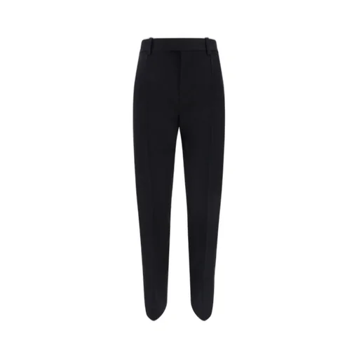 High-Waisted Flared Trousers