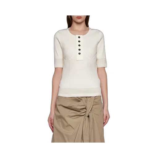 Slim Fit Ribbed Knit Top