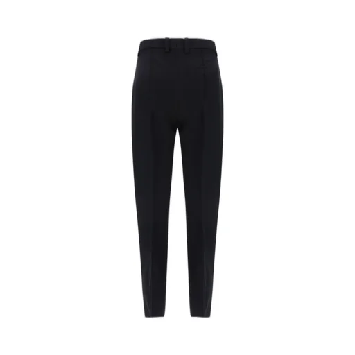 High-Waisted Flared Trousers