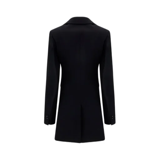 Curved Sleeved Single-Breasted Jacket