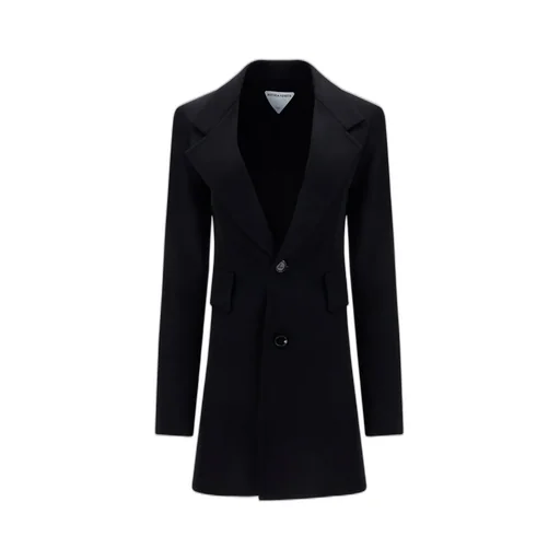 Curved Sleeved Single-Breasted Jacket