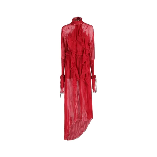 Plissé Chiffon Dress