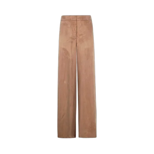 Wide-Leg Gabardine Trousers