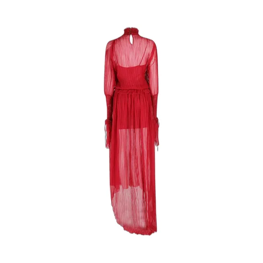 Plissé Chiffon Dress