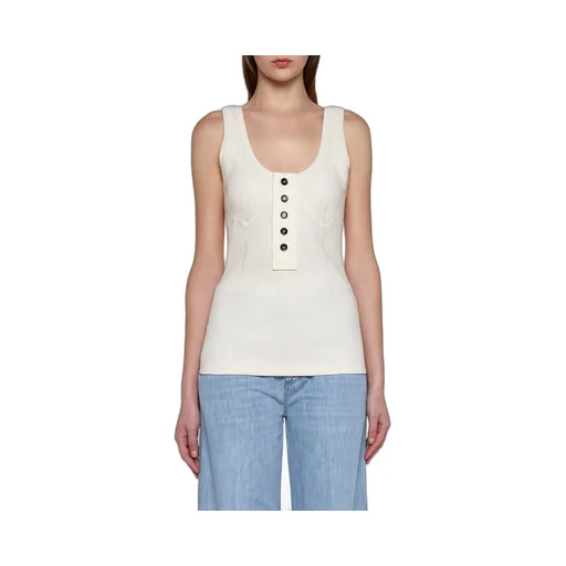 Sleeveless Rib Knit Top