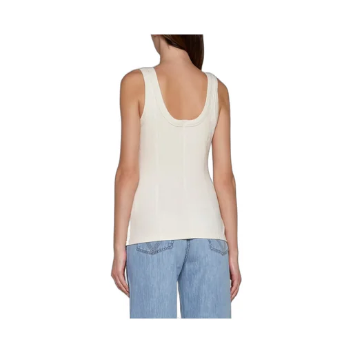Sleeveless Rib Knit Top