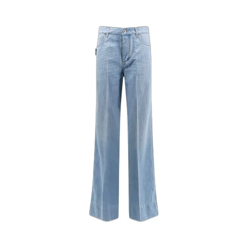 Logo Patch Wide Leg Jeans