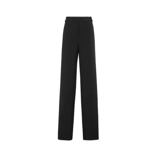 Wide-Leg Crepe Trousers