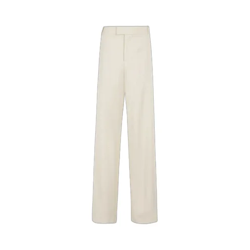 Wide-Leg Crepe Trousers
