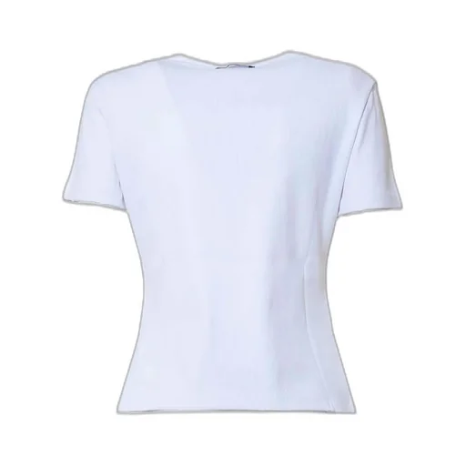 Logo Embroidered Crewneck Knitted T-Shirt