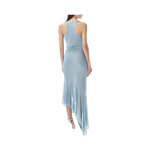 Asymmetric Halter-Neck Dress
