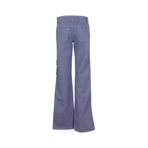 Low-Rise Flared Cargo Jeans