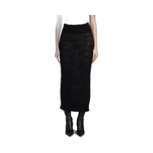 Brushed Knitted Maxi Skirt