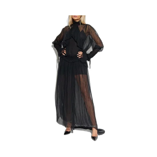 Ruffled Sheer Dress