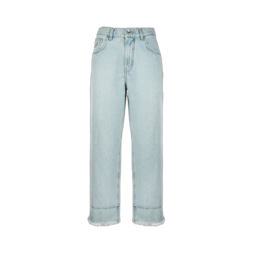 Logo Patch Straight-Leg Jeans