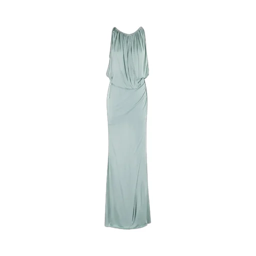 Draped Long Jersey Dress