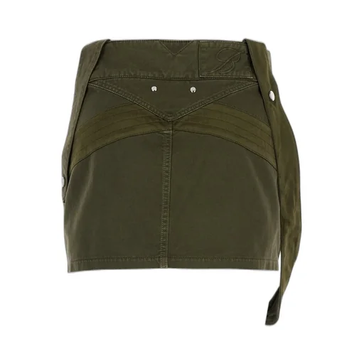 Pocket-Detail Mini Denim Skirt