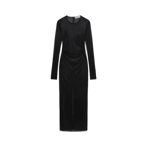 Crewneck Sheer Maxi Dress