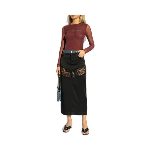 Embellished Embroidery Tulle T-Shirt