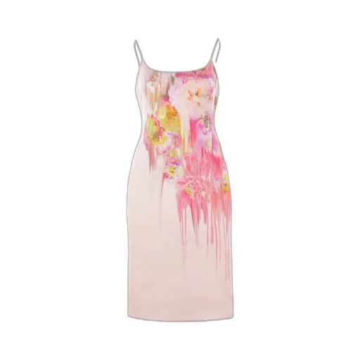 Floral Printed Sleeveless Midi Dress