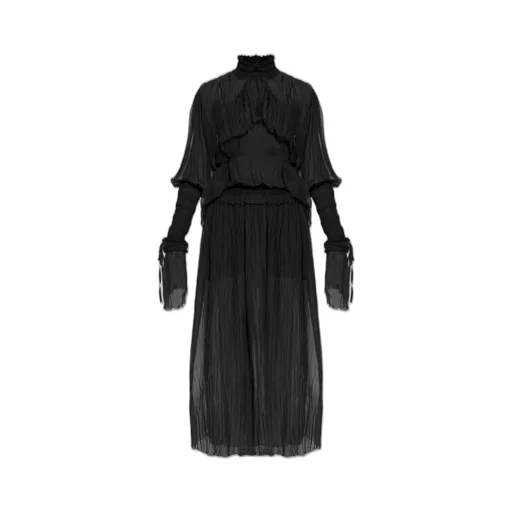 Ruffled Sheer Dress
