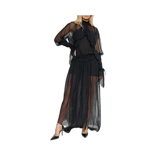 Ruffled Sheer Dress