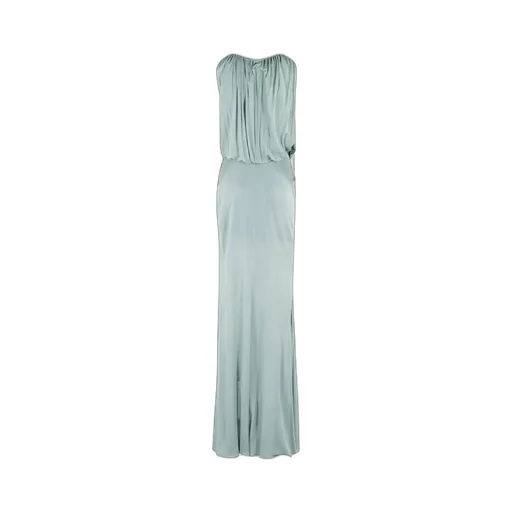 Draped Long Jersey Dress