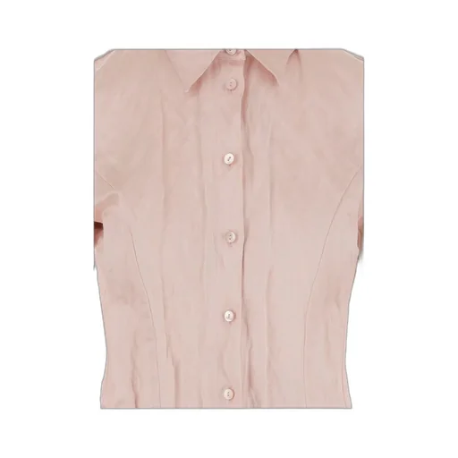 Crinkled Satin Shirt