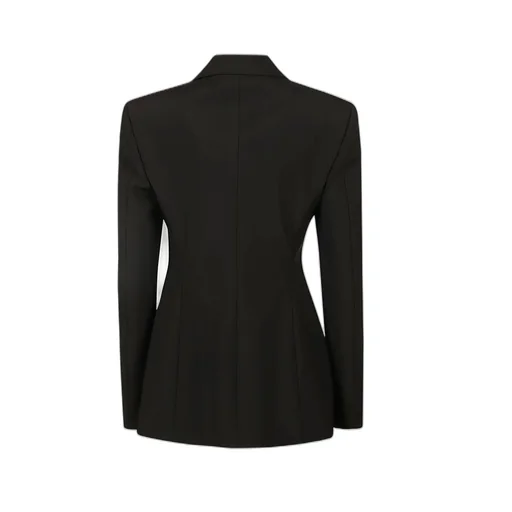 Bow Detailed Single-Breasted Jacket