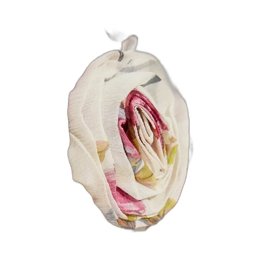 Ruffled Rose Decorated One-Shoulder Dress
