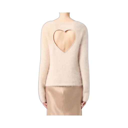Heart-Detail Crewneck Knitted Jumper