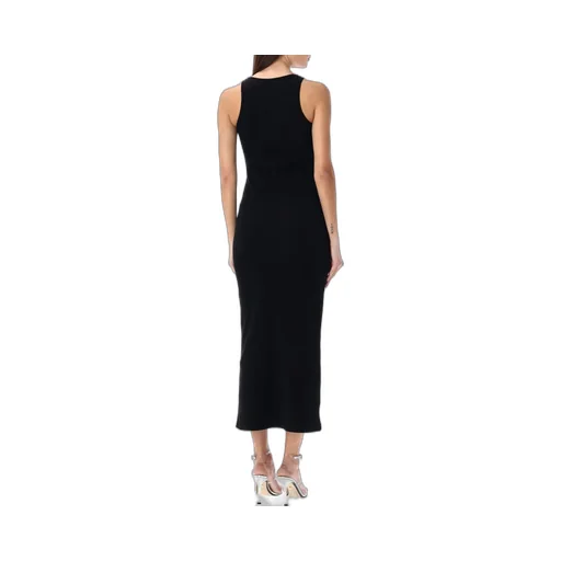 Embellished Fine-Ribbed Maxi Dress